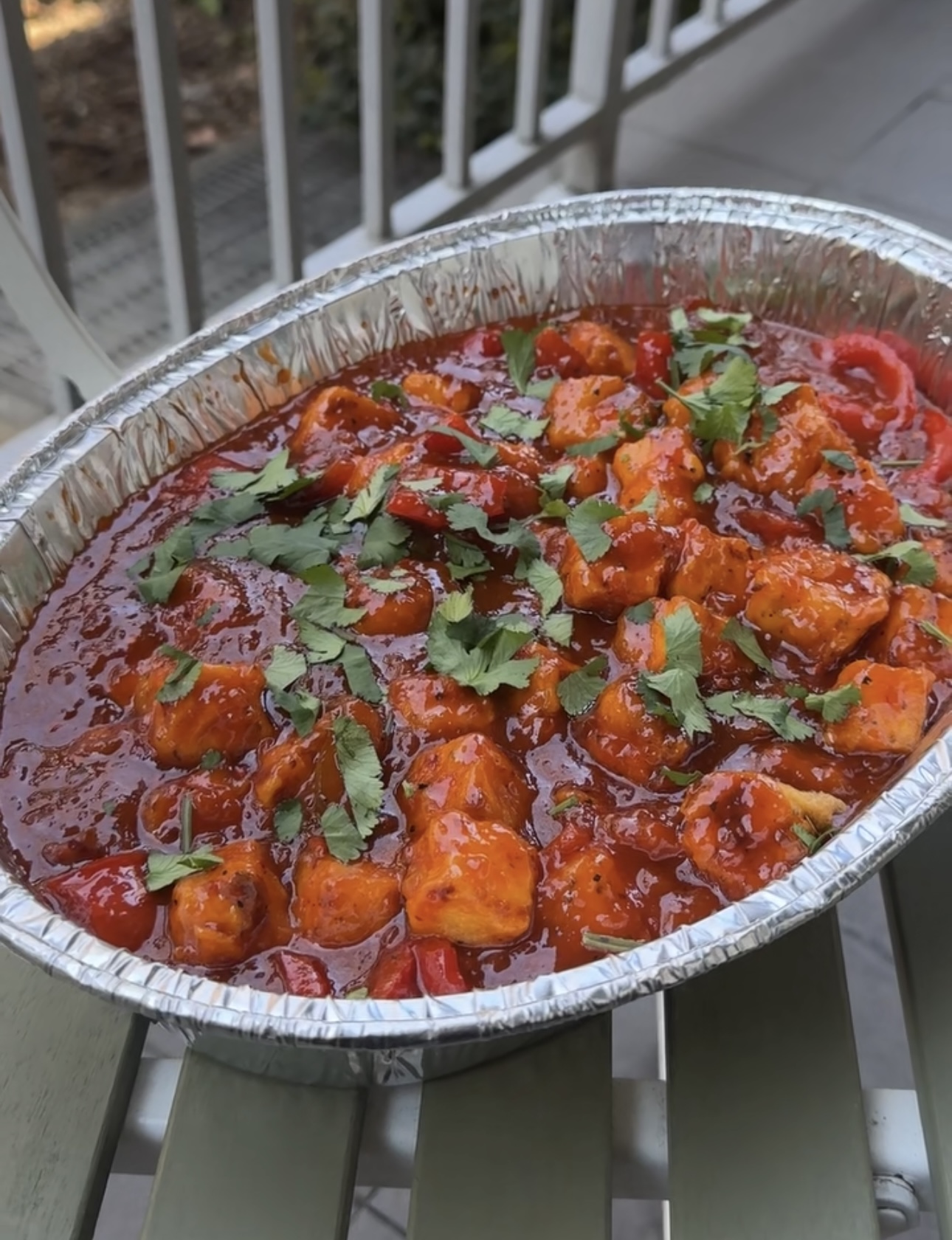 Chilli paneer hot tray